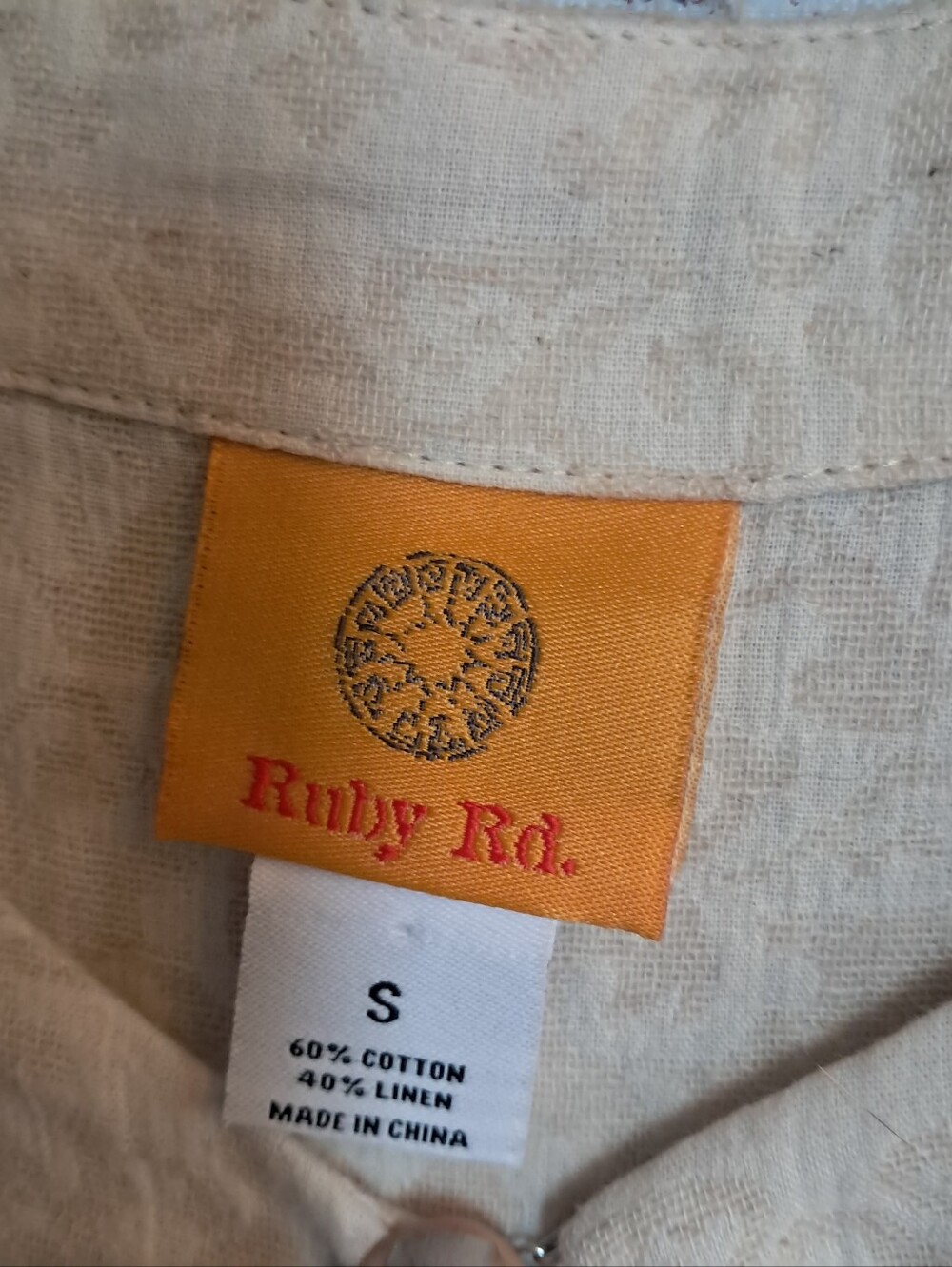 Ruby Rd. Cream Open Front Textured Jacket - Picture 3 of 15